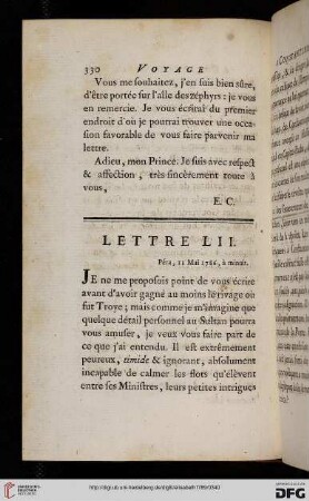 Lettre LII