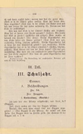 III. Teil. III. Schuljahr