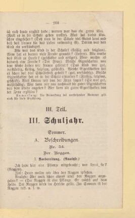III. Teil. III. Schuljahr