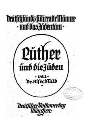 Luther und die Juden / von Alfred Falb