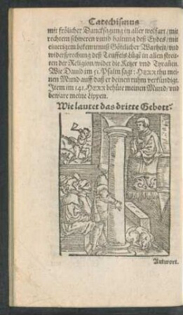 Wie lautet das dritte Gebott?