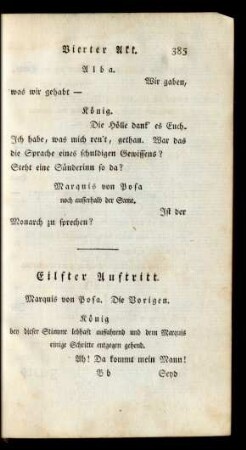 Eilfter Auftritt. Marquis von Posa. Die Vorigen