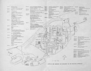Lageplan der Universität des Saarlandes und der Staatlichen Sportschule