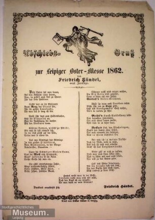 Abschieds-Gruß zur Leipziger Oster-Messe 1862