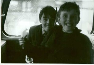 Jungen im Doppeldeckerbus, Sheffield