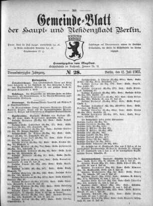 1903,28: No. 28, 12. Juli 1903