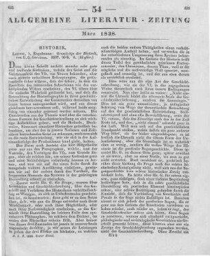 Gervinus, G. G.: Grundzüge der Historik. Leipzig: Engelmann 1837
