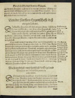 Von der fünfften Eygenschafft deß ewigen Lebens.