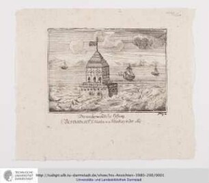 Die unüberwindliche Vestung Crohnschlot 6 Meilen von Petersburg in der See