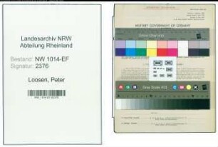 Entnazifizierung Peter Loosen , geb. 05.04.1895 ()