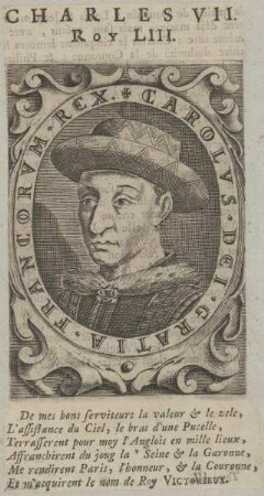Bildnis des Charles VII., König von Frankreich