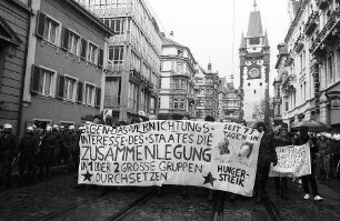 Freiburg im Breisgau: Kundgebung für RAF-Häftlinge