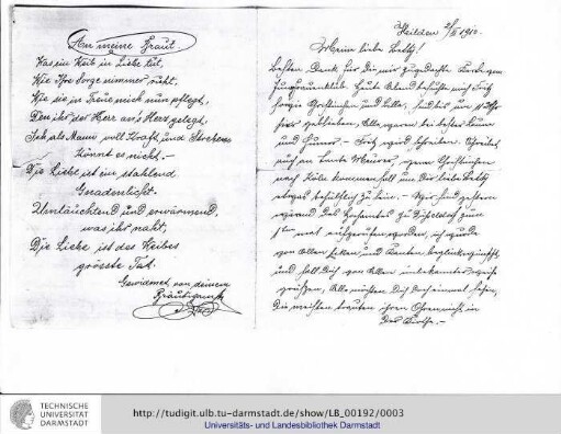 Brief vom 02.11.1910