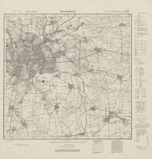 3729 (alte Nr.: 2026) Braunschweig, Meßtischblatt (4cm - Karte)