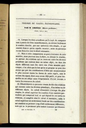 Théorie du calcul élémentaire.