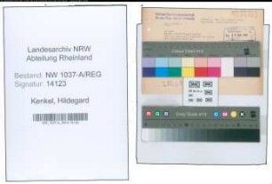 Entnazifizierung Hildegard Kenkel , geb. 00.00.0000 ()