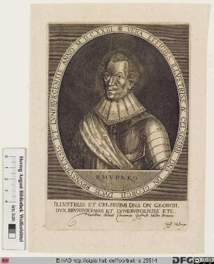 Bildnis Georg, Herzog zu Braunschweig-Lüneburg-Calenberg (reg. 1636-41)