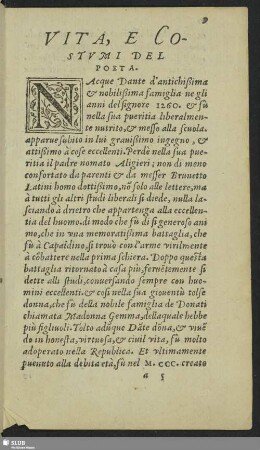Vita, E Costumi Del Poeta