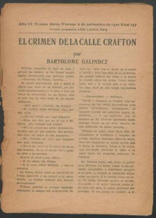 1921015700: El crimen de la calle Grafton