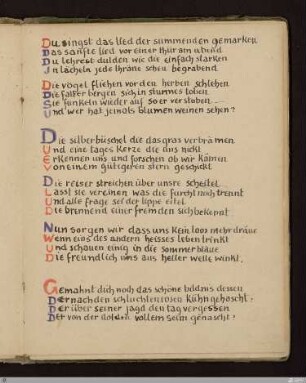 Die silberbüschel die das gras verbrämen : [SW IV, S. 39/135]