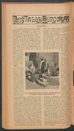 Salomé : Postales europeas