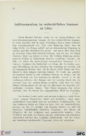 18: Antikensammlung im erzbischöflichen Seminare zu Udine