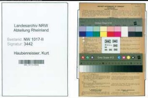 Entnazifizierung Kurt Haubenreisser , geb. 05.01.1914 (Schaffner)