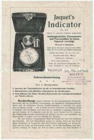Indikator der Firma Jaquet