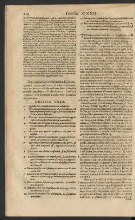 Decisio CXXII.