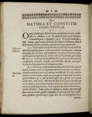 De Natura Et Constitutione Tutelæ.