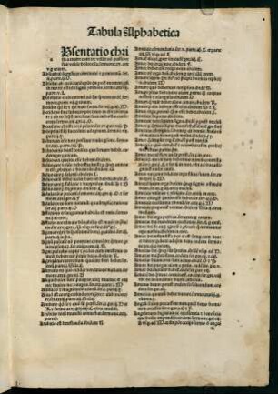 Tabula Alphabetica