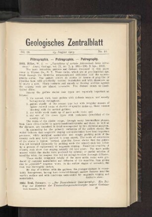 15. August 1913. No. 10.