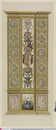 [Loggie di Rafaele nel Vaticano, Parte terza, Taf. 10: Bordüre (Tag und Nacht)]