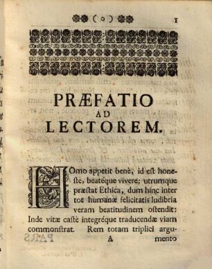 Dissertationes Ethicae Ex Principiis Philosophiae Moralis, Et Oraculis Christianorum Ac Gentilium Philosophorum Concinnatae : unà cum Thesibus ex Universa Philosophia