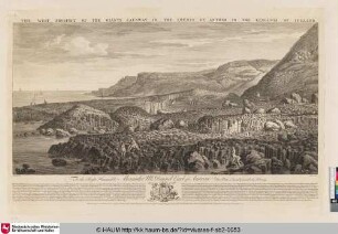 The West Prospect of the Giants Causway in the County of Antrim in the Kingdom of Ireland