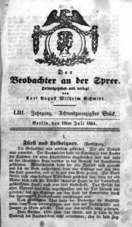 28. Stück, 10. Juli 1854