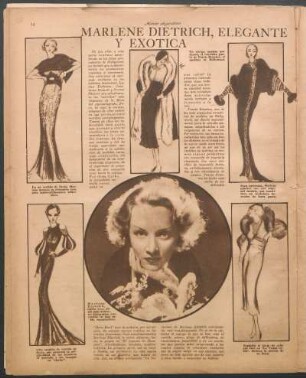 Marlene Dietrich, elegante y exótica [Fotografías]