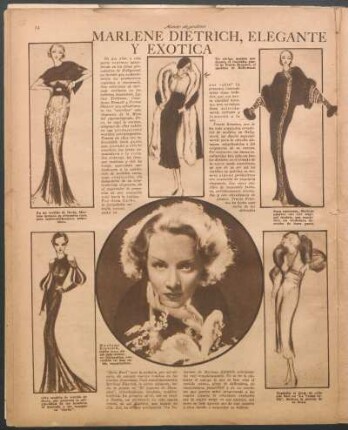 Marlene Dietrich, elegante y exótica [Fotografías]
