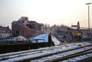 Bad Oldesloe: Abriss des alten Stellwerks