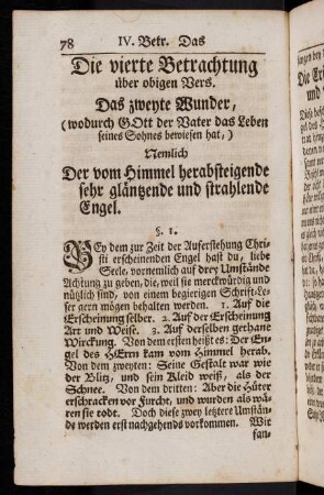 78-90, Die vierte Betrachtung