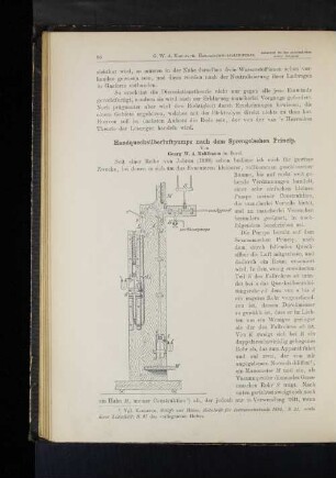 Handquecksilberluftpumpe nach dem Sprengelschen Princip.