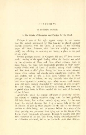 1. The origin of mourning and fasting for the dead