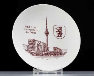 Zierteller Berlin Hauptstadt der DDR