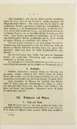 III. Babylonier und Assyrer