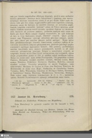 229. 1157, Januar 24. Merseburg