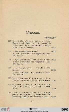 Graphik (Nr. 225-266)