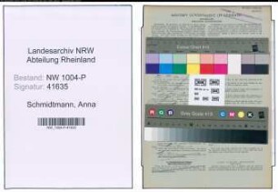 Entnazifizierung Anna Schmidtmann , geb. 20.07.1883 (Arbeiterin)
