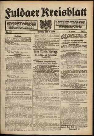 Ausgabe vom Montag, den 04. Juni 1917.