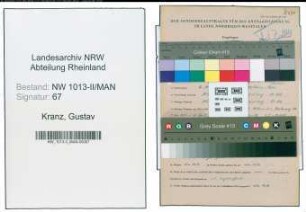 Entnazifizierung Gustav Kranz , geb. 02.05.1893 (Angestellter)