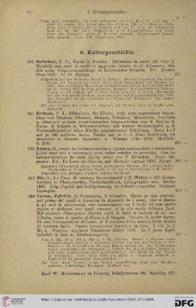 6. Kulturgeschichte (Nr. 340 - 365)